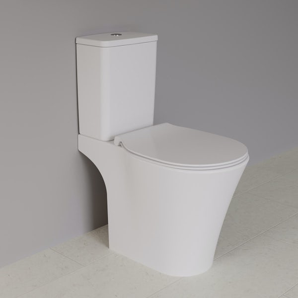 Ideal Standard Concept Air complete white furniture and right hand Idealform Plus shower bath suite 1700 x 800