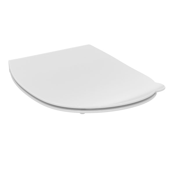 Armitage Shanks Contour 21 Splash back to wall school toilet, white seat and cover