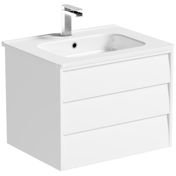 Mode Cooper white vanity unit 600mm and mirror offer
