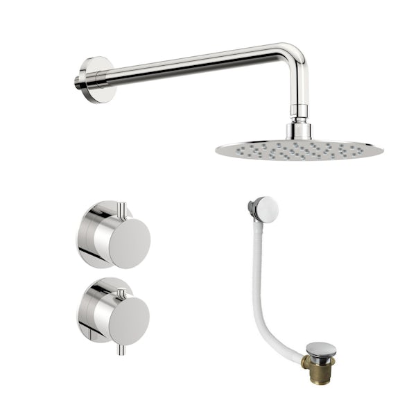 Mode Hardy thermostatic shower valve with wall shower bath set