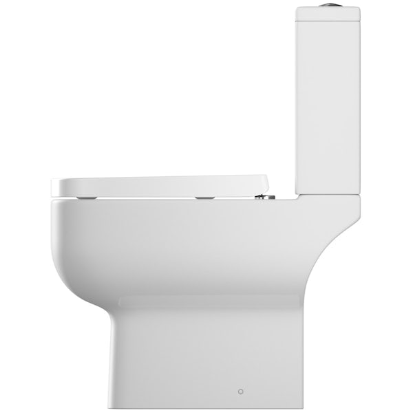 RAK Series 600 close coupled toilet with soft close seat and pan connector
