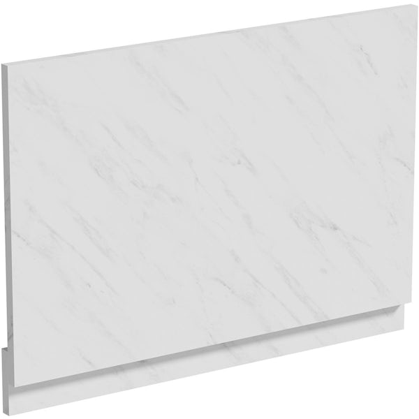 Orchard Lea marble straight bath end panel 750mm