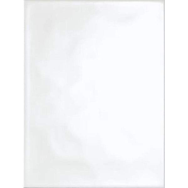Calcolo bumpy glossy white ceramic wall tile 200 x 250mm