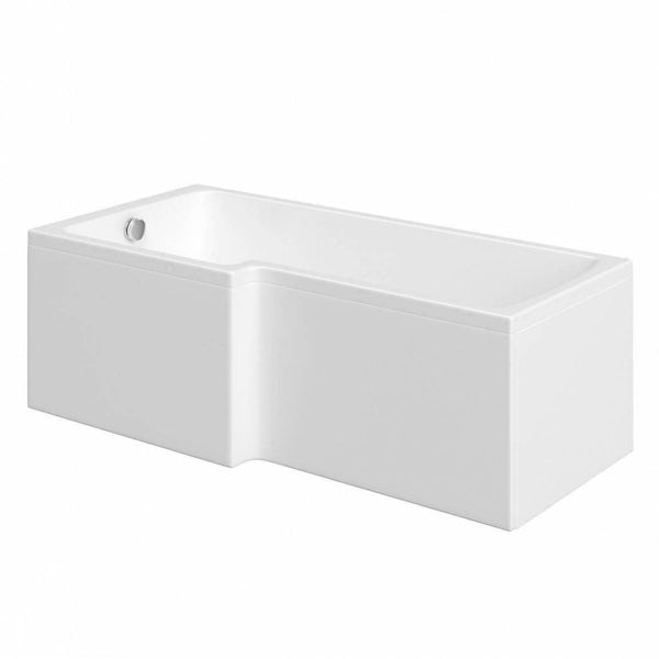 Orchard Vermont bathroom suite with right handed L shaped shower bath 1700 x 850
