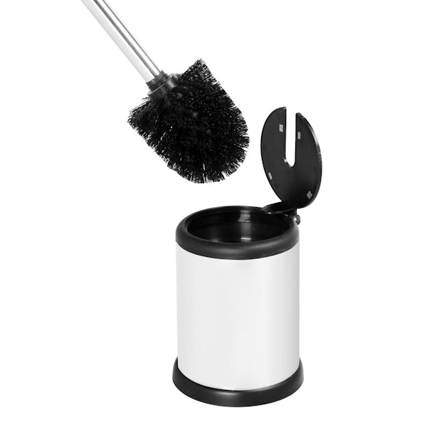 Showerdrape Aero white toilet brush