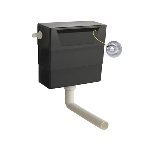 The Bath Co. concealed cistern with chrome button