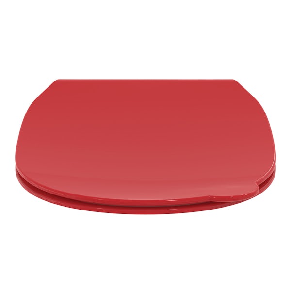 Armitage Shanks Contour 21 red seat and cover