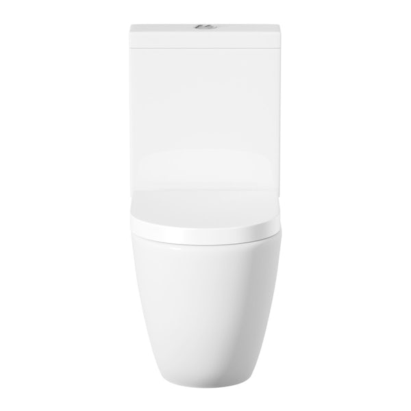Mode Harrison close coupled toilet and full pedestal basin suite