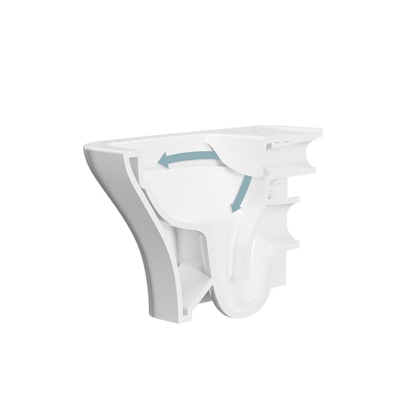 VitrA Ava square rimless wall hung toilet and soft close seat