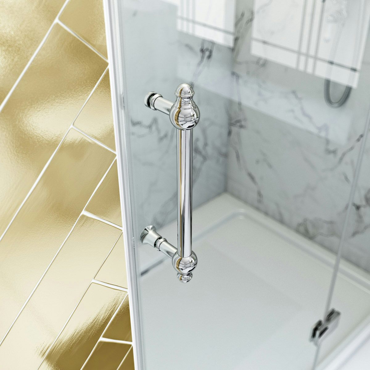 The Bath Co. Beaumont traditional 8mm hinged shower enclosure