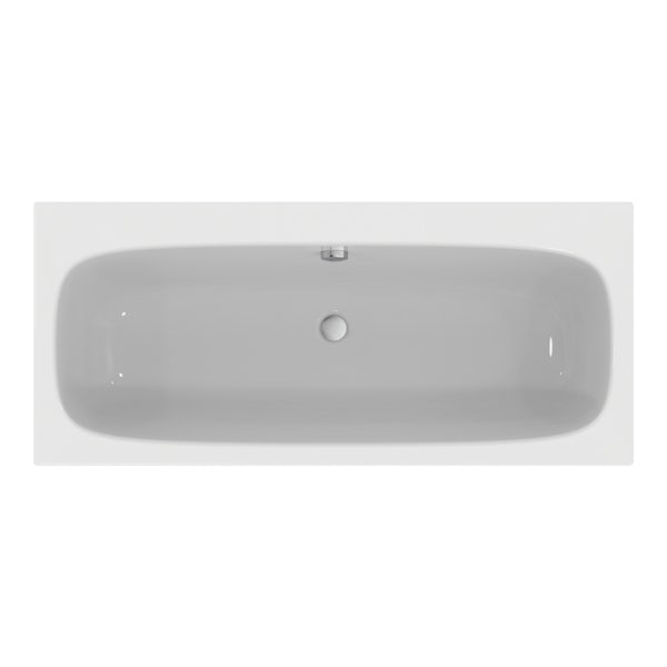 Ideal Standard i.life water saving double ended bath 0 tap holes 1700 x 750mm