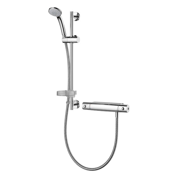 Ideal Standard Alto ecotherm thermostatic slider rail mixer shower