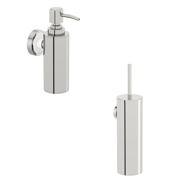 Options Stainless Steel 2 piece wall mounted Accessory Set