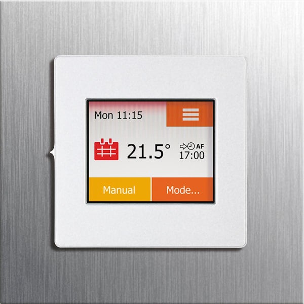 Heat Mat Touch screen stainless steel underfloor heating thermostat and timer
