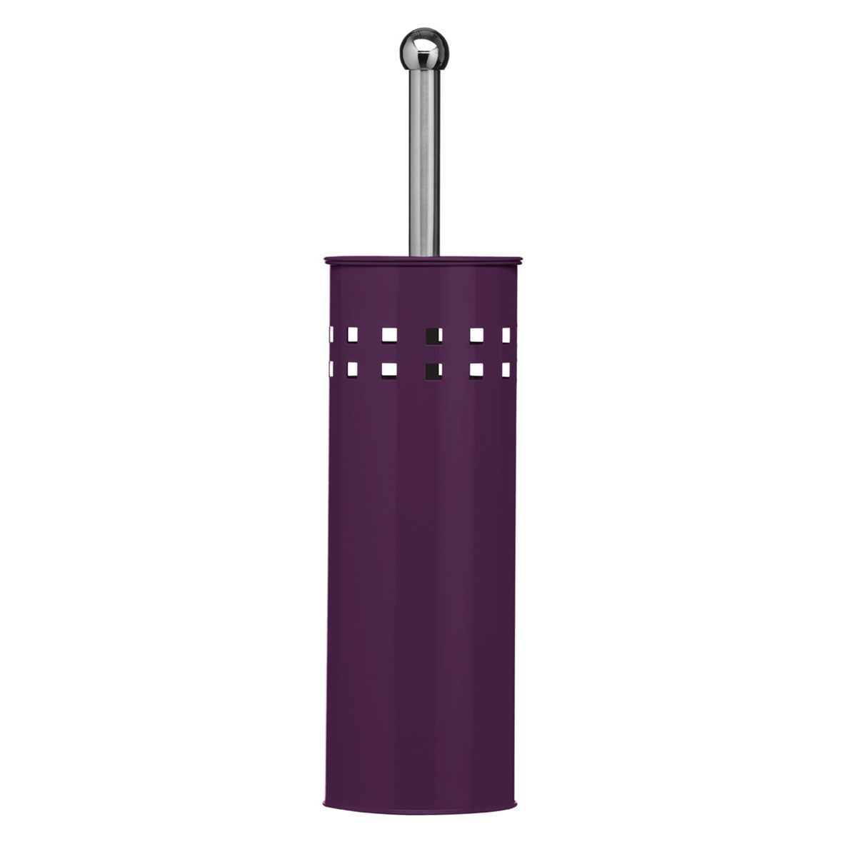 Accents Toilet brush stainless steel purple