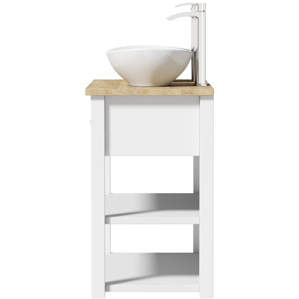 The Bath Co. Marlow 1040mm double washstand with countertop basins