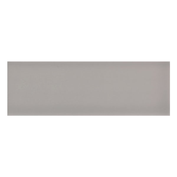 Zenith dark grey flat gloss wall tile 100mm x 300mm
