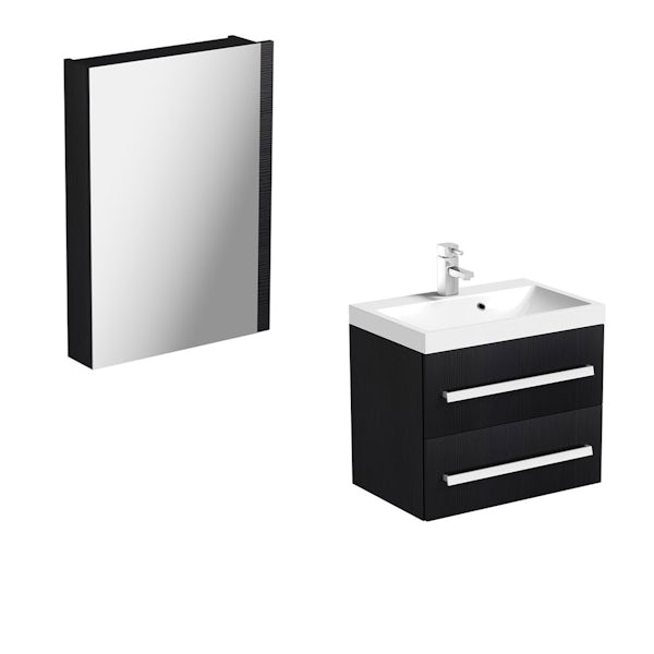 Orchard Wye essen wall hung vanity unit and mirror offer 600mm