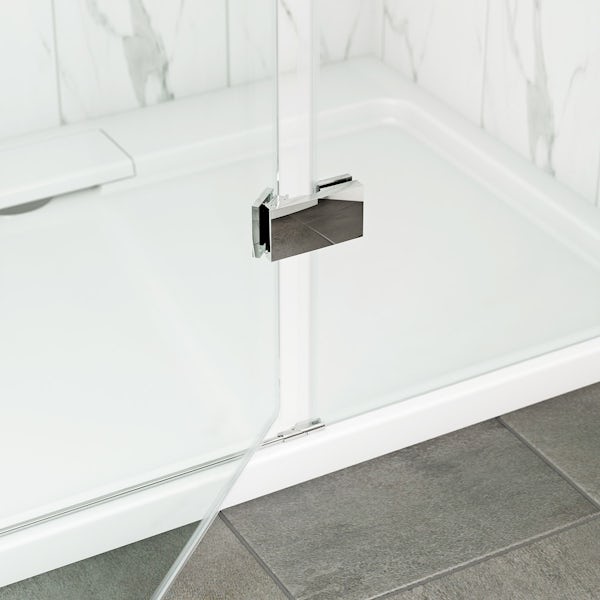 Mode Austin premium 8mm hinged easy clean rectangular shower enclosure