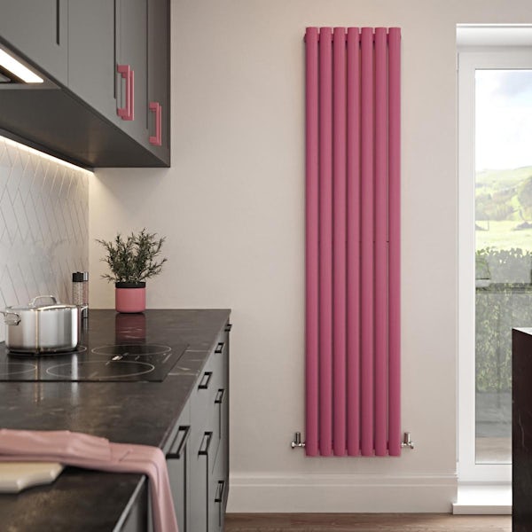 The Tap Factory Vibrance mulberry vertical panel radiator