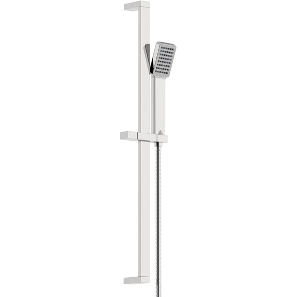 Mode Burton triple thermostatic shower set with wall shower head and sliding rail