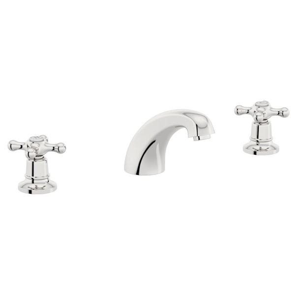 The Bath Co. Camberley 3 hole basin mixer tap offer pack
