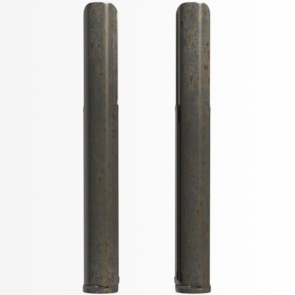 The Heating Co. Corso raw metal 2 column radiator feet