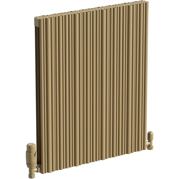 The Heating Co. Quebec matt bronze aluminium radiator
