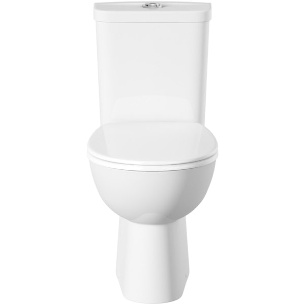 Grohe Bau close coupled toilet with soft close seat