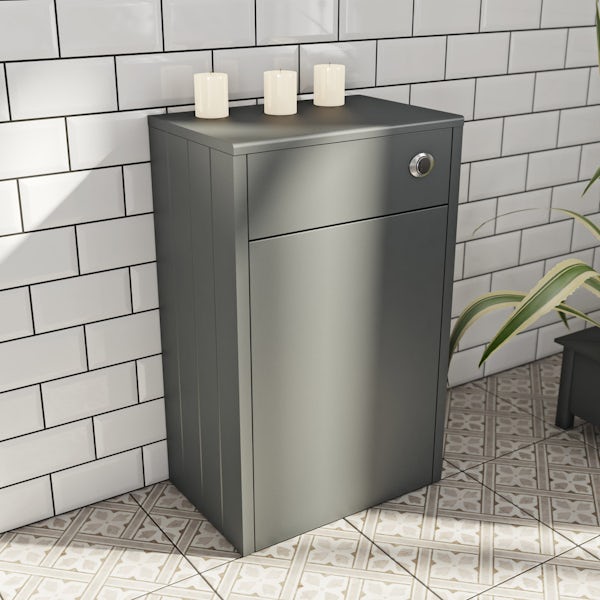 The Bath Co. Dulwich stone grey back to wall toilet unit