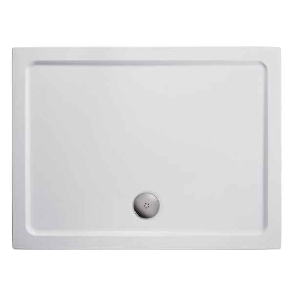 Ideal Standard 6mm sliding door rectangular shower door with tray 1200 x 800