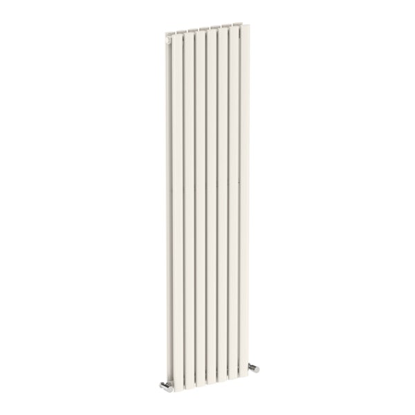 Tate white double vertical radiator 1600 x 406