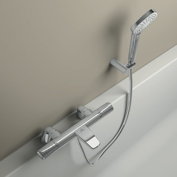 Ideal Standard Ceratherm T100 exposed thermostatic bath shower mixer