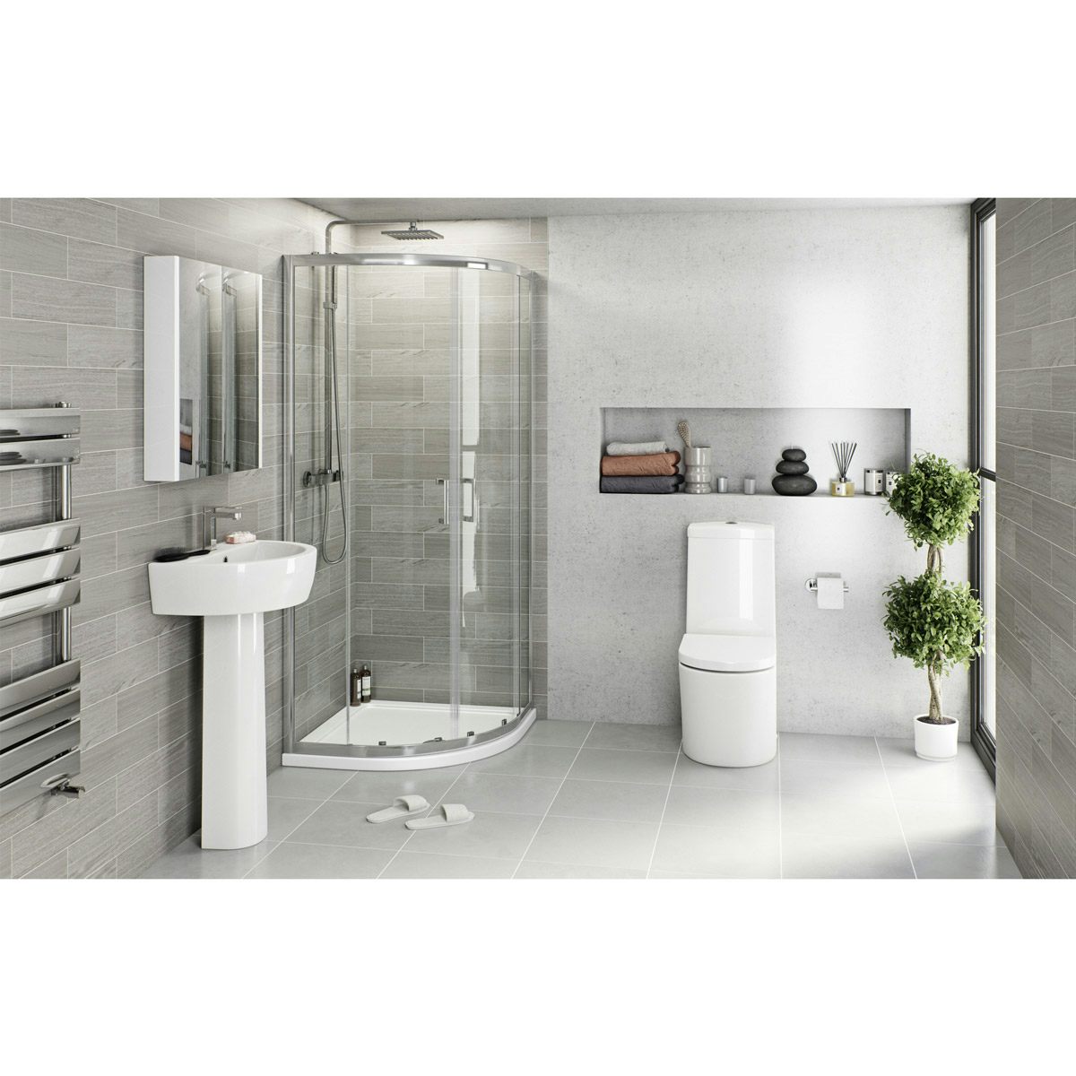 e solutions bathroom tray Tate with suite Mode quadrant ensuite enclosure,