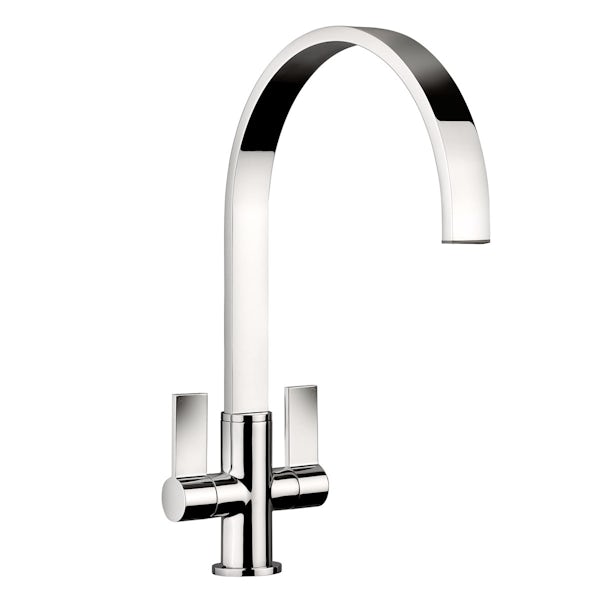 Rangemaster Aspire dual lever kitchen tap