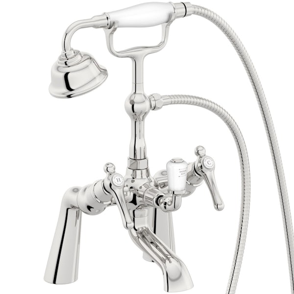 The Bath Co. Camberley lever bath shower mixer tap offer pack