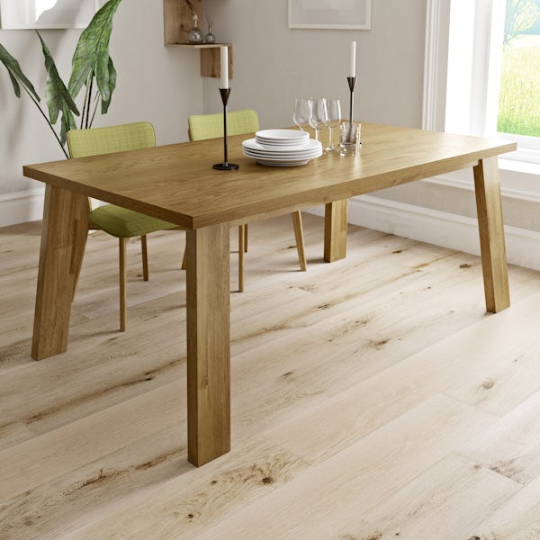 Lincoln Oak Chunky Dining Table