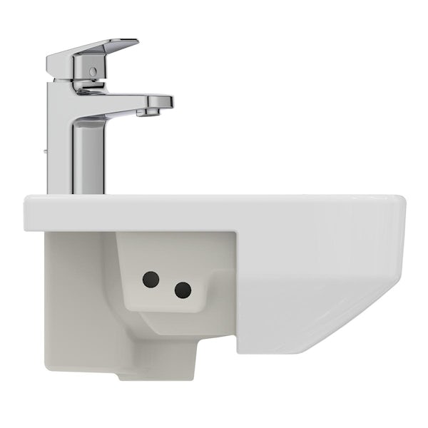Ideal Standard i.life S 1 tap hole semi recessed basin 500mm