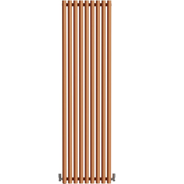 Terma Rolo Room E true copper electric radiator with MOA Blue (bluetooth) element