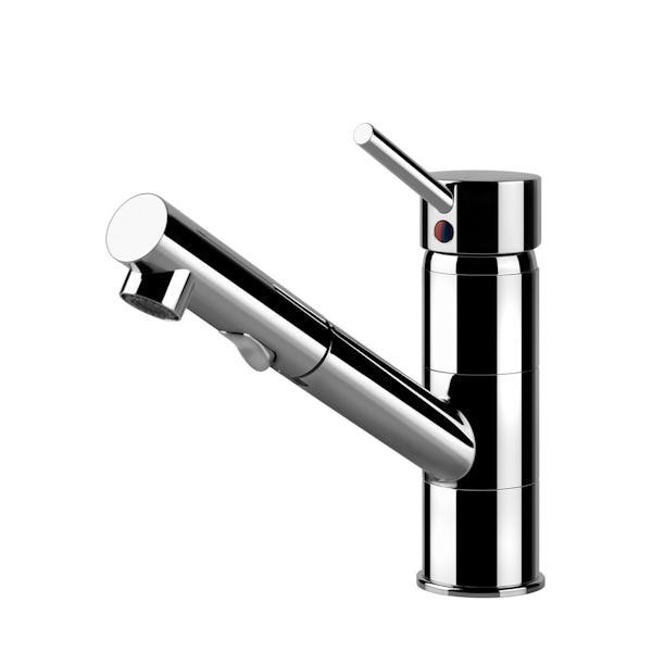 Tuscan Cantucci chrome kitchen tap