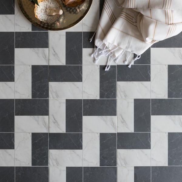 British Ceramic Tile Stephanie Feature matt floor tile 331mm x 331mm
