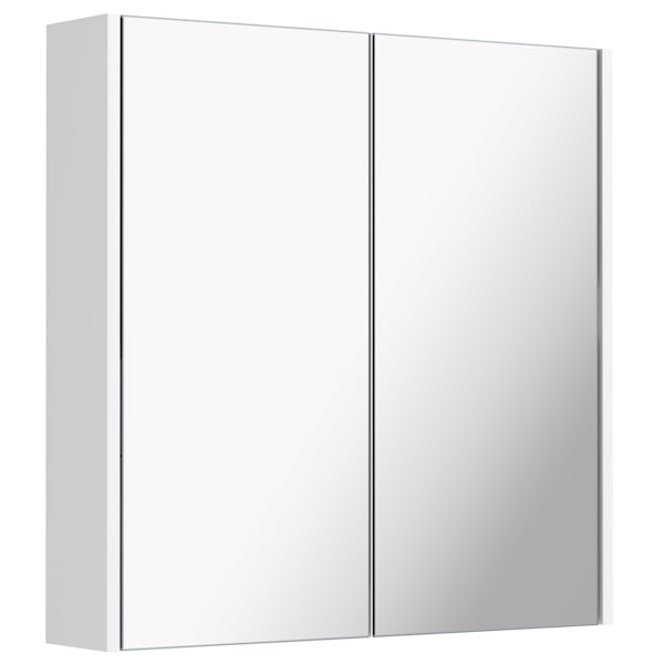 Mode Tate II white mirror cabinet 650 x 650mm