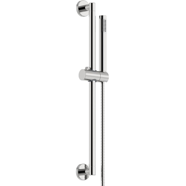 Mode Cool exposed thermostatic shower with riser kit set
