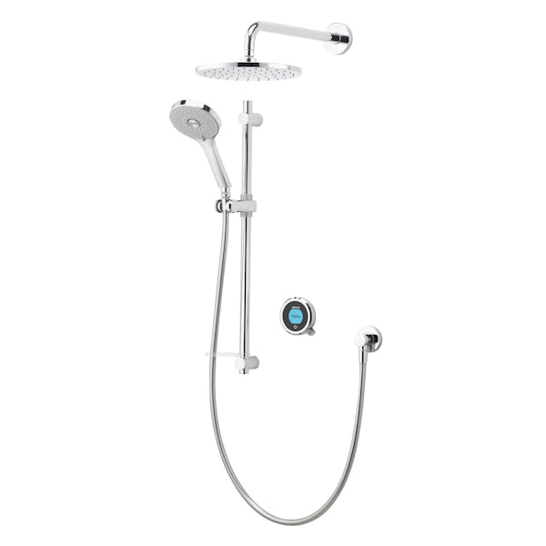 Aqualisa Optic Q Smart concealed shower with adjustable handset and wall head