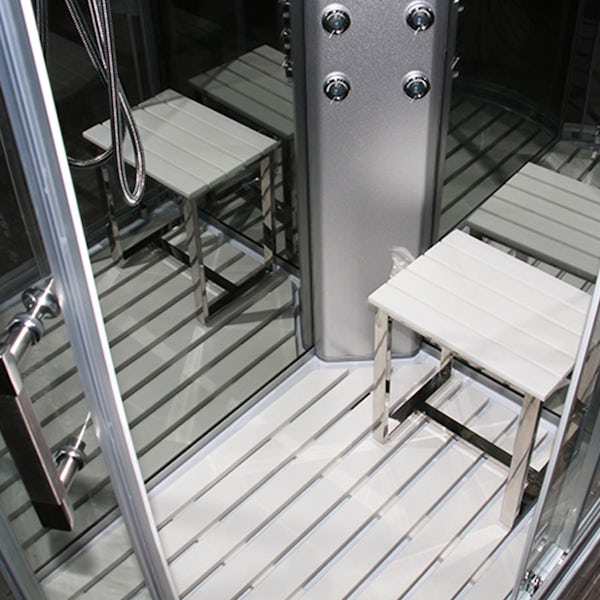Insignia left handed offset quadrant hyrdo-massage shower cabin 1200 x 800