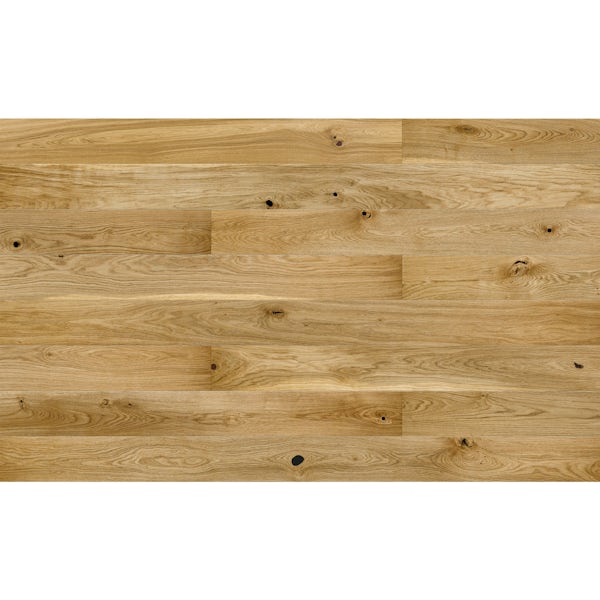 Basix Oak engineered matt UV lacquered click wood flooring