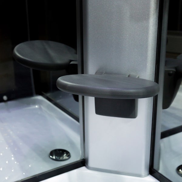 Insignia bow quadrant hydro-massage shower cabin 900 x 900
