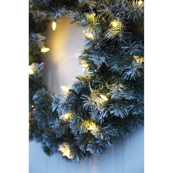 Eglo Christmas frosted LED wreath 500mm