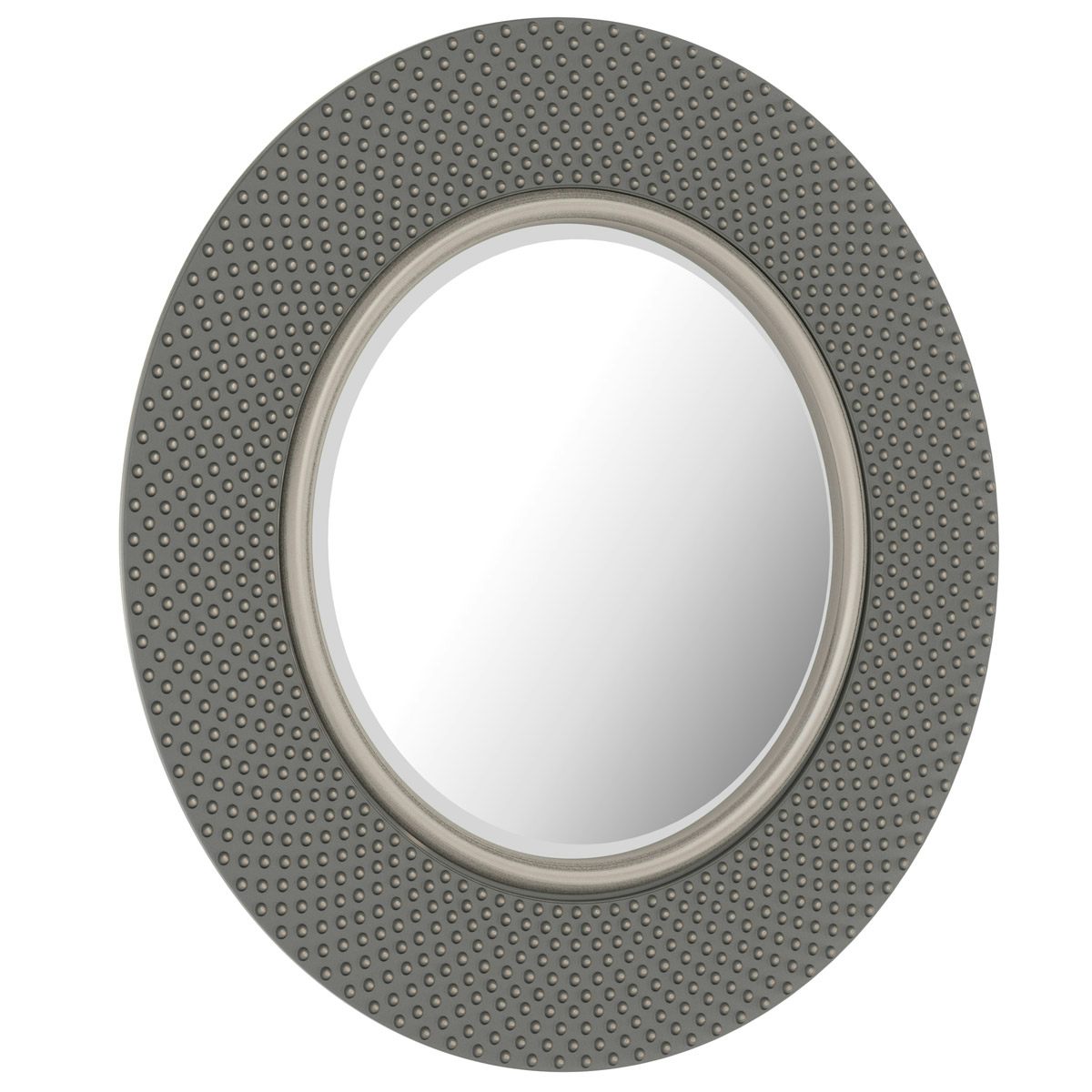 Accents Hammered silver mirror