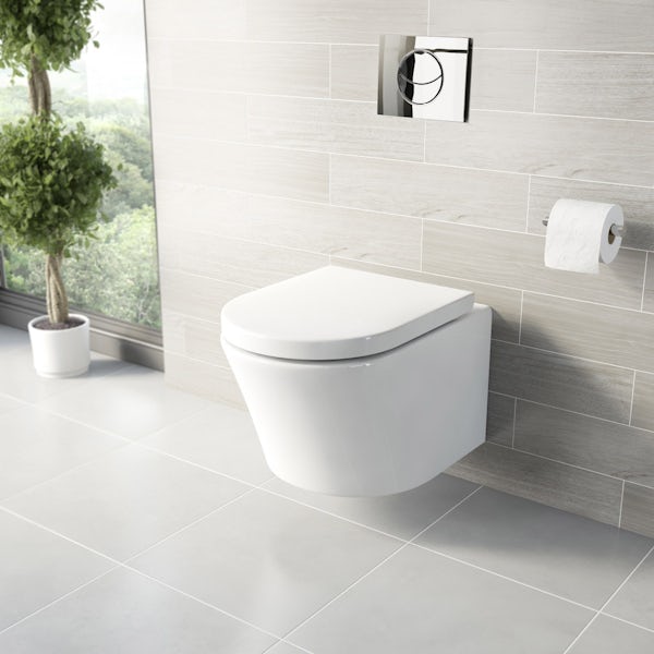 Mode Tate bathroom suite with freestanding bath